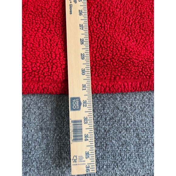 Tommy Jeans Red Sherpa Fleece Pullover Sweater XXL 50% Polyester 50% Acrylic - Picture 11 of 11